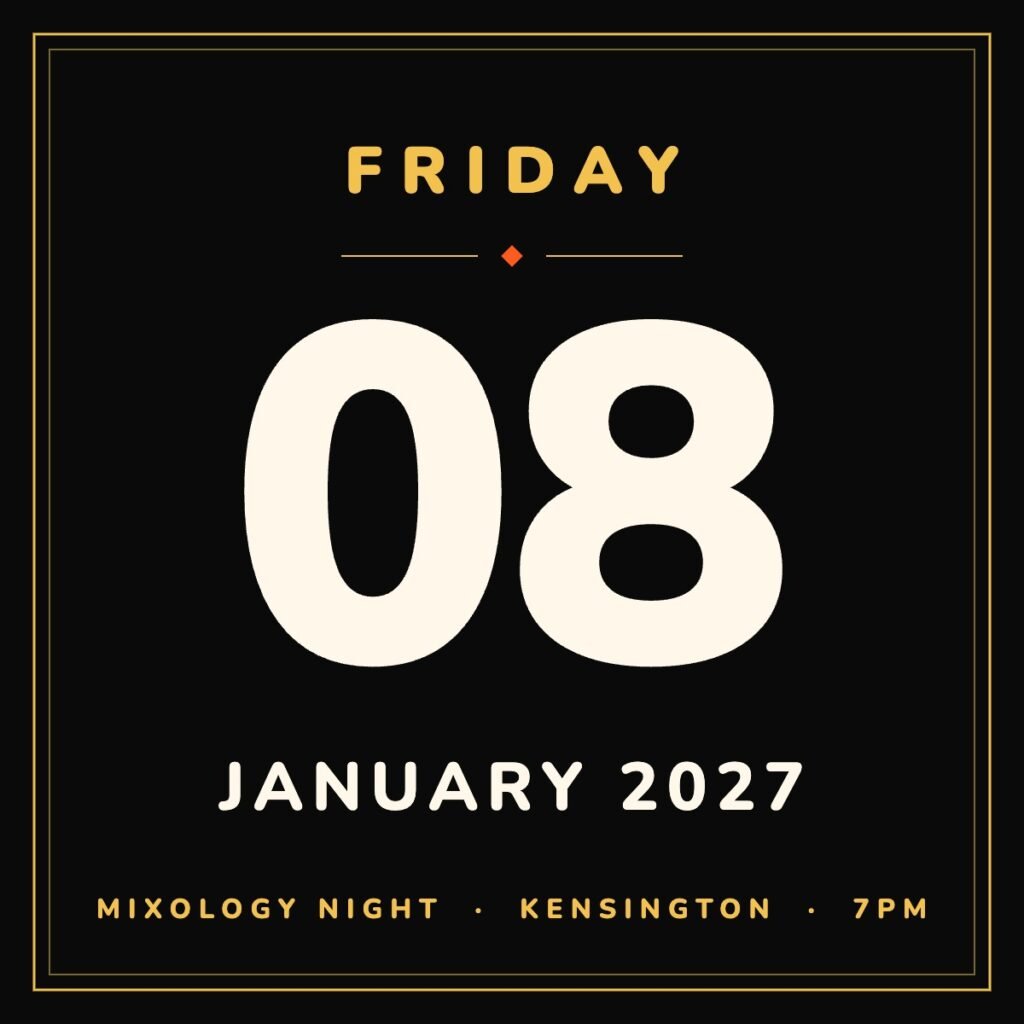 Mixology Night, Friday 8 January 2027