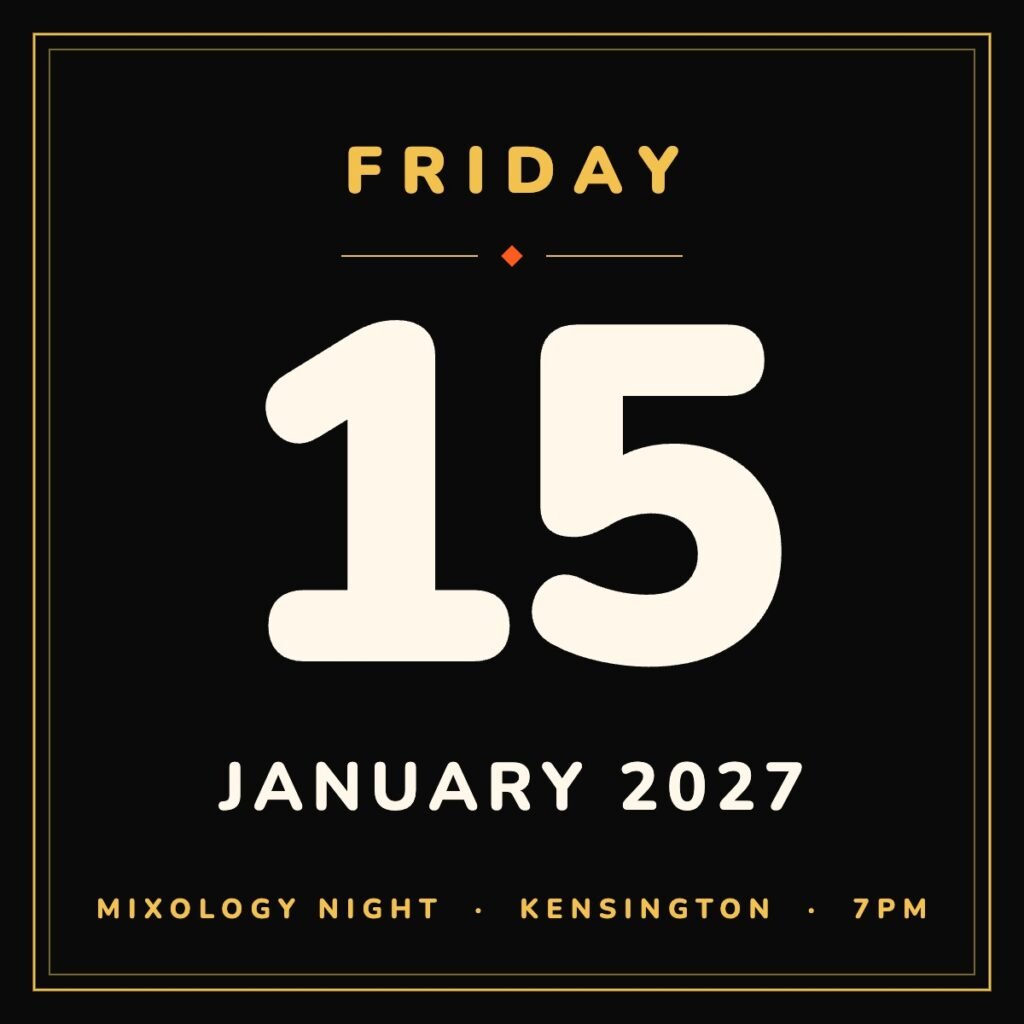 Mixology Night, Friday 15 January 2027