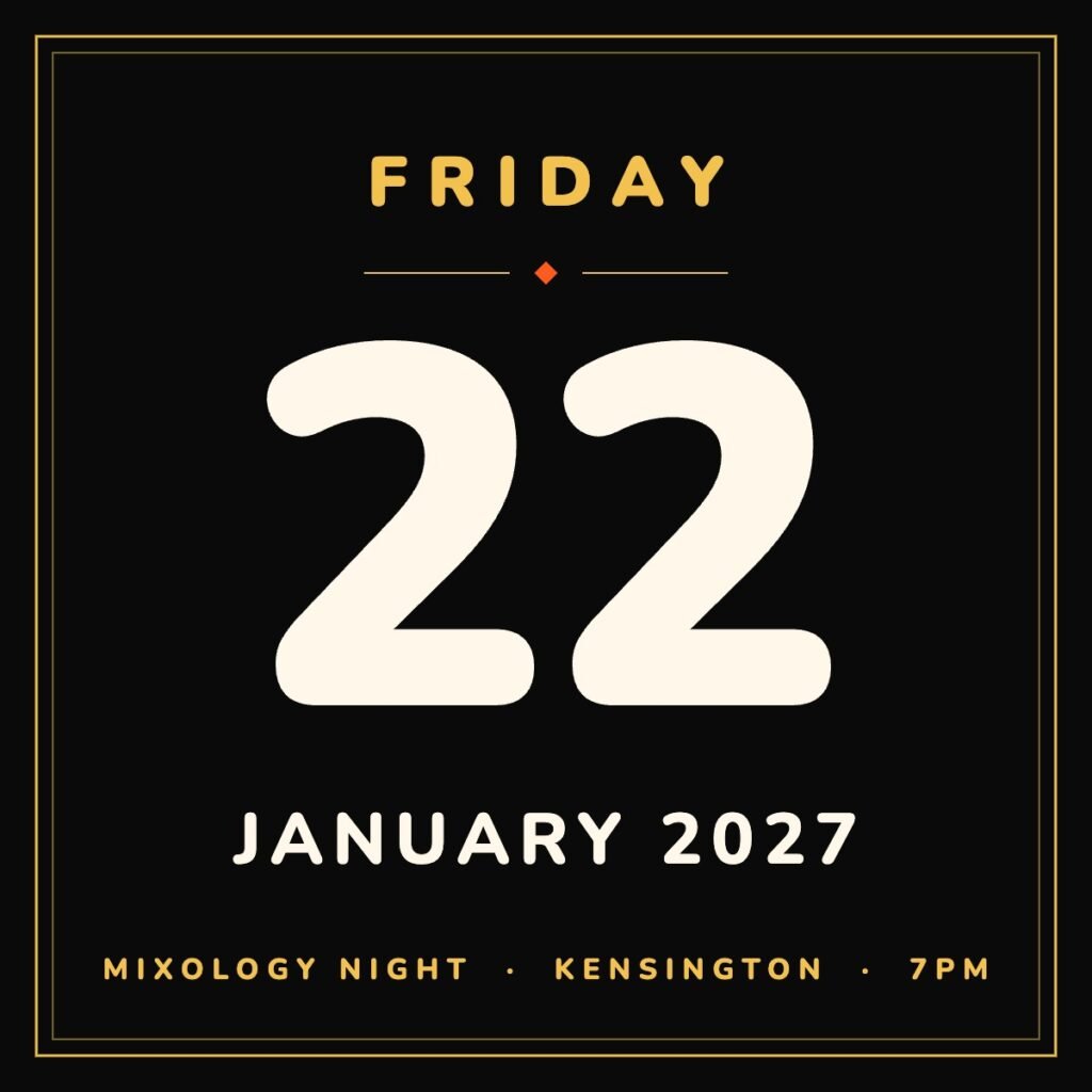 Mixology Night, Friday 22 January 2027