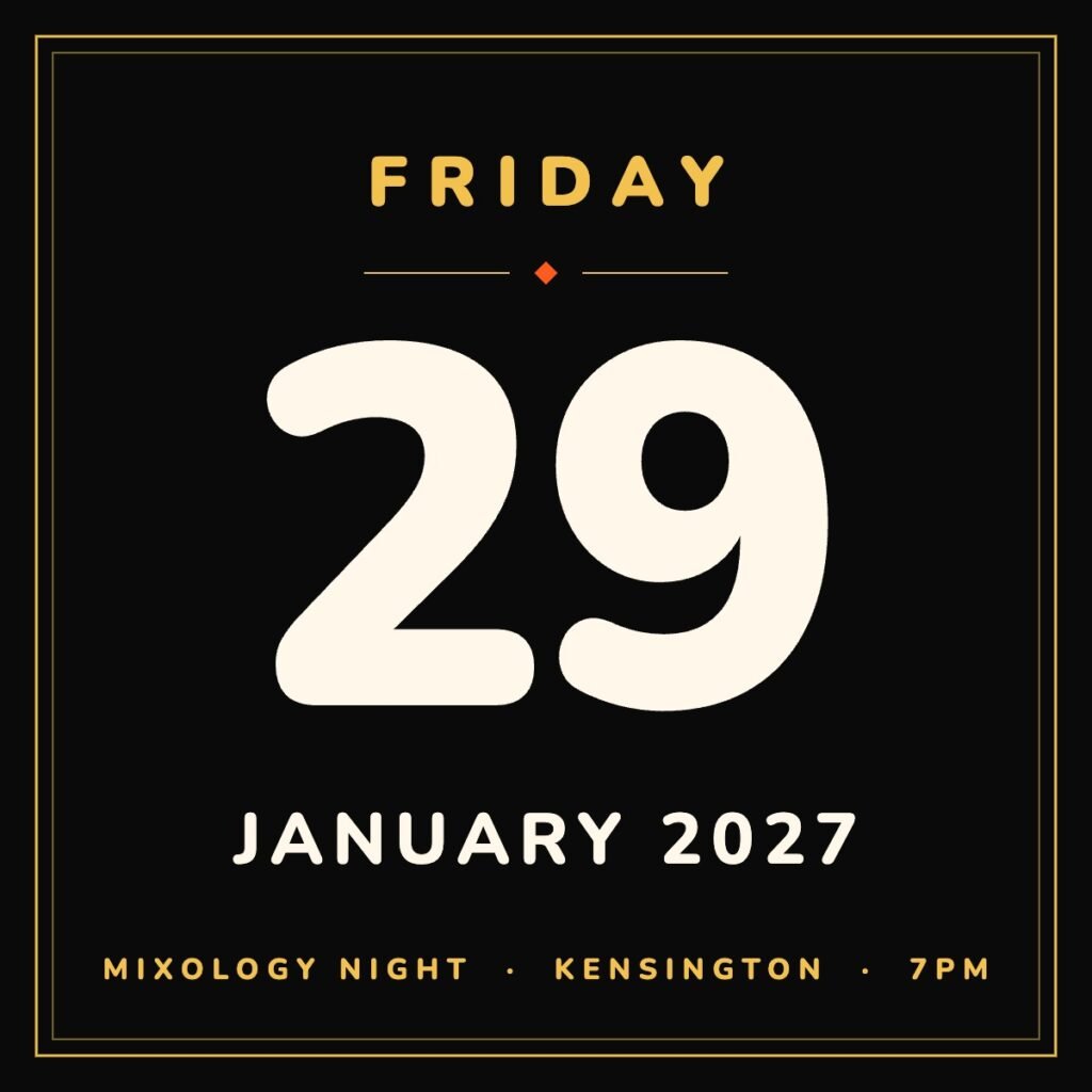 Mixology Night, Friday 29 January 2027