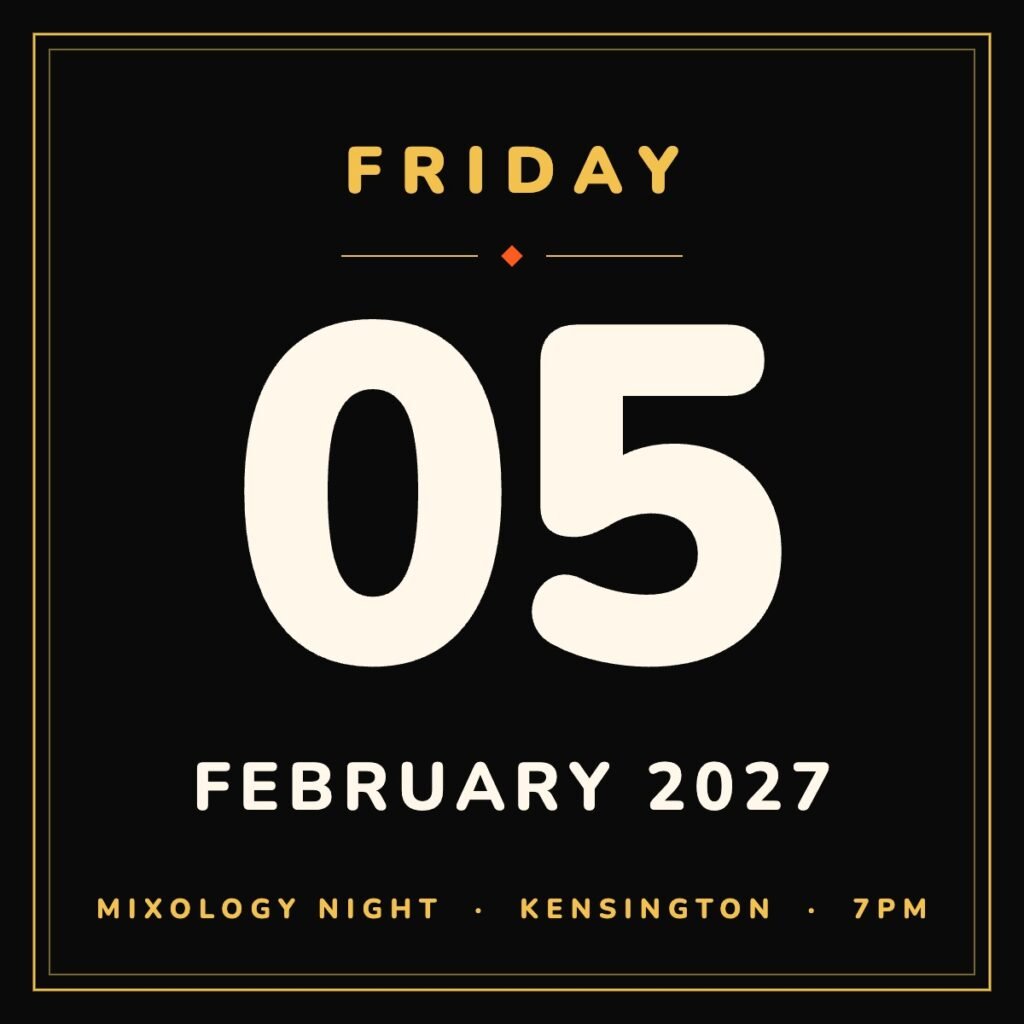 Mixology Night, Friday 5 February 2027