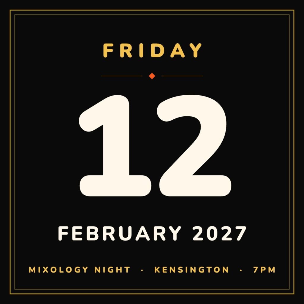 Mixology Night, Friday 12 February 2027