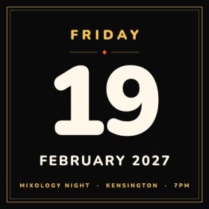 Mixology Night, Friday 19 February 2027