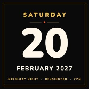 Mixology Night, Saturday 20 February 2027