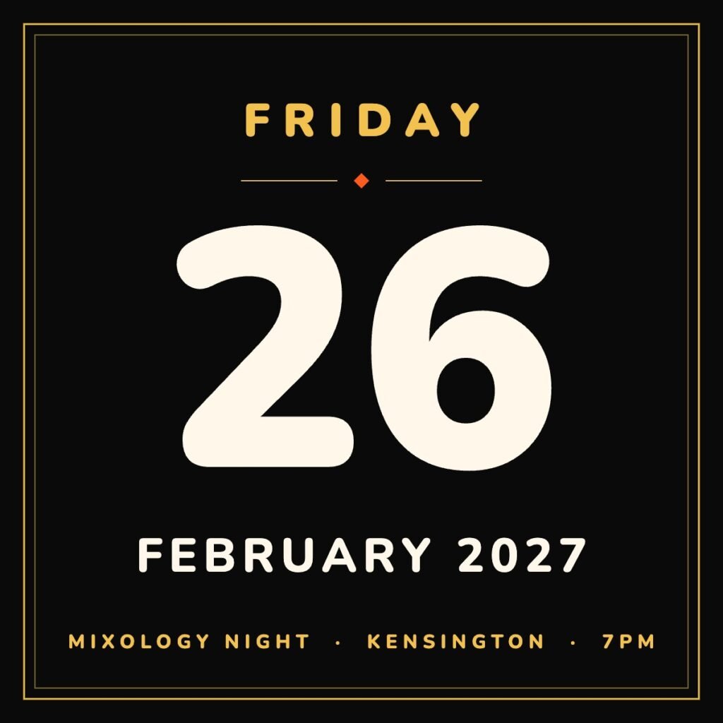 Mixology Night, Friday 26 February 2027